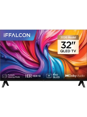 iFFALCON 32S55A 32" 82 Ekran Uydu Alıcılı Full HD  Smart QLED TV