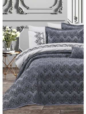 Goldroom Home Gamze8 Parça Antrasit Çeyiz Seti