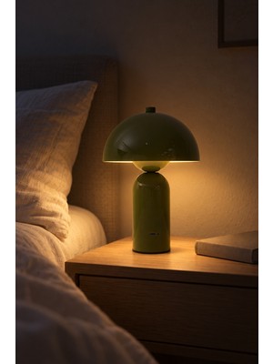 Acar Mushroom Dokunmatik Masa Lambası Yeşil - 22 cm