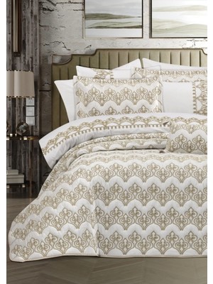 Goldroom Home Gamze 8 Parça Krem Çeyiz Seti