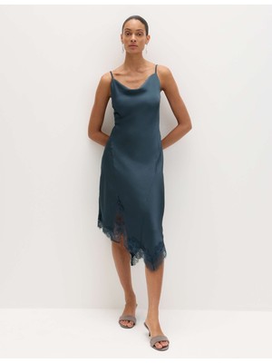 Marks & Spencer Asimetrik Dantel Elbise