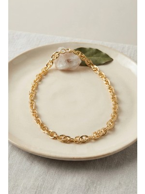 Lovesta Home cm Kalın Burgu Model Gold Renk 50 cm Kadın Kolye TJ-BKO11221