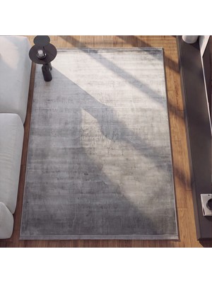 Cool Halı Siena Antrasit Yüksek Kaliteli Parlak Ipeksi Yumuşak Floş Iplik Premium Luxury Viskon Salon Halısı