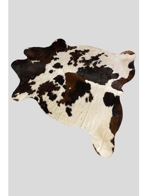 Nuance Atelier Home Hakiki Dana Post Halı - Siyah Beyaz Desen - 200 x 220 cm