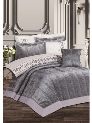 Goldroom Home Verona 8 Parça Antrasit Çeyiz Seti