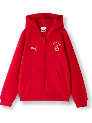 Gs Store Galatasaray Puma Essentıal Çocuk Fermuarlı Kapüşonlu Sweatshirt 78291524