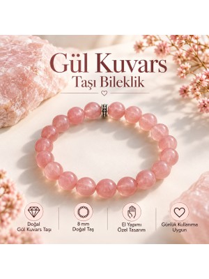 Cevşen Hanem Ğül Kuvars Taşı Bileklik