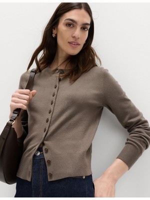 Marks & Spencer Air-Yarn Bisiklet Yaka Kısa Hırka
