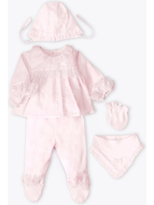 Bebetto Dokuma Zıbın Set 5li (Pretty Gırl) Pembe