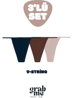 Grab Me V-String - 3'lü Set