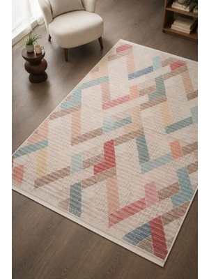 Vuna Collection - VN03 Modern Bukle Desenli Yumuşak Dokulu Makine Halısı