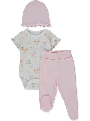 Bebetto Interlok Body Set 3lü (My Sun) Pembe