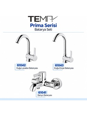 Tema Prima Batarya Seti (Banyo-Lavabo-Eviye)
