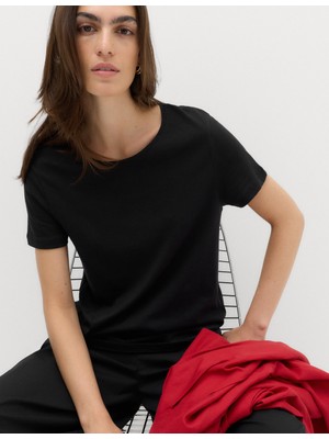 Marks & Spencer Basic Kısa Kollu Bisiklet Yaka Tişört