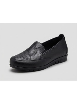 Ern Shoes Içi ve Dışı Hakiki Deri Yumuşak Iç Tabanlıklı Topuk Jelli Düz Taban 42-43 Numaralı Kadın Ayakkabı