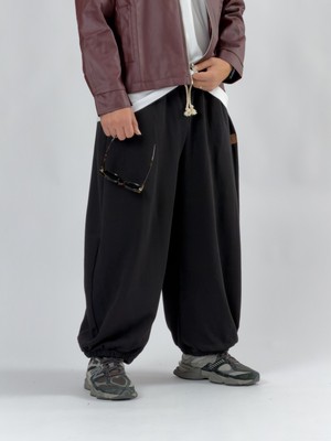 Cocopelli Siyah Oversize Baggy Erkek Pantolon COC3414