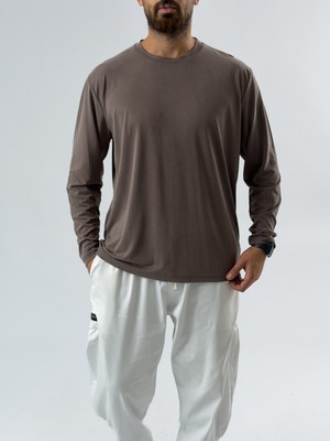 Cocopelli Tensel Basic Kahverengi Erkek Sweatshirt COC3470