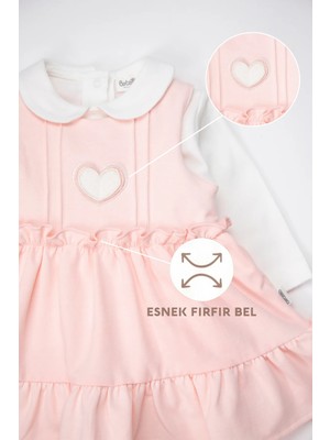Bebetto Iki Ip Elbise 2li Takım (The Clouds) Pembe