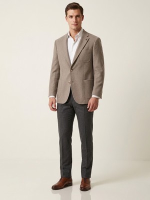 Centilmen Iki Düğme Yün Karışımlı Mono Yaka Blazer Ceket 44316