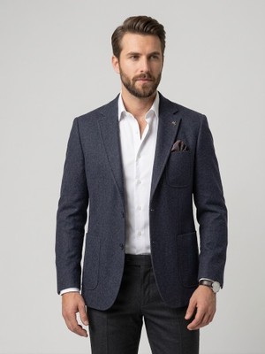 Centilmen Iki Düğme Yün Karışımlı Mono Yaka Blazer Ceket 44316