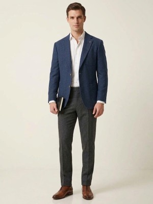 Centilmen Iki Düğme Yün Karışımlı Mono Yaka Blazer Ceket 44316