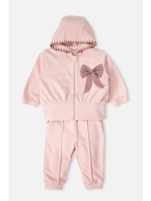 Bebetto Üç Ip Pantolon 2li Takım (Bella Bow) Pembe