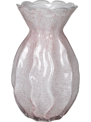 Herdekora Dekoratif Cam Vazo Pembe 18X29,5 Cm.