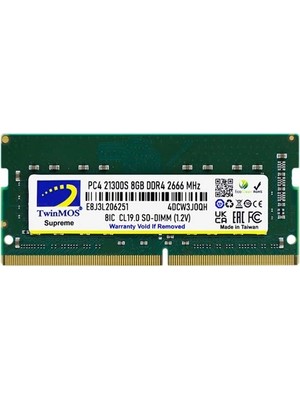 TwinMos 8 GB Ddr4 2666MHZ Twınmos Nb MDD48GB2666N
