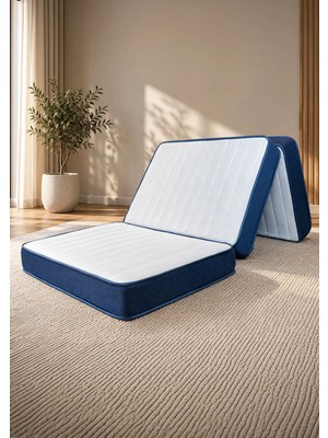 Sleep People 90 190 Katlanır Sünger Yatak Lacivert