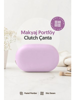 Lizy's Kadın Aroma Kokulu Makyaj Çantası Portföy Clutch Çanta – 20X12 cm