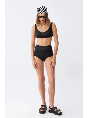 Beruflic Kadın Basic Siyah Pedli Yüksek Bel Bikini Takımı