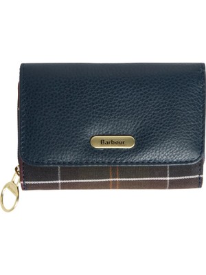 Barbour Rosa Deri Hediye Seti NY71 Navy - Classıc Tartan