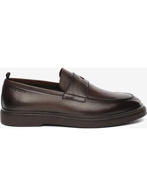 Greyder Erkek Kahverengi Hakiki Deri Loafer Ayakkabı 5K1LA18493