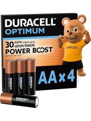 Optımum Aa Alkalin Pil, 4'lü Paket, 1,5V