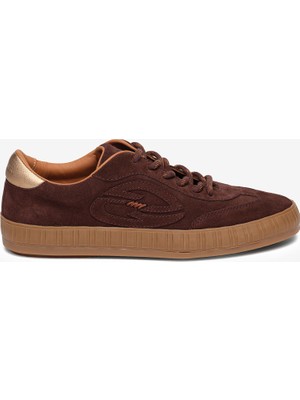 Greyder Kadın Kahverengi Hakiki Deri Sneaker Ayakkabı 5K2SA33676