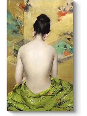 William Merritt Chase - Çıplak Kadın Tablosu 70 x 120