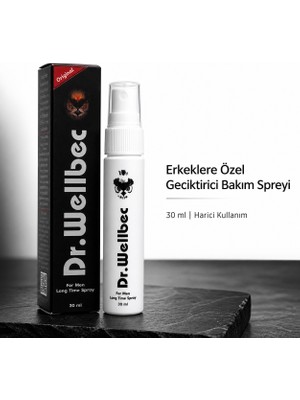 Aslanoğlu Store Dr. Wellbec Erkeklere Özel Geciktirici Bakım Spreyi 30 ml
