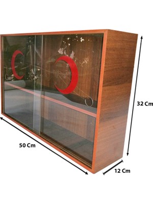 Selena Ceviz Ecza Dolabı Modern Tasarım 50x32x12 Cm Sağlam Malzeme ile Kullanışlı Depolama