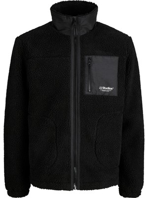 Jack & Jones Soho Teddy Erkek Siyah Polar Ceket (12299491-B)