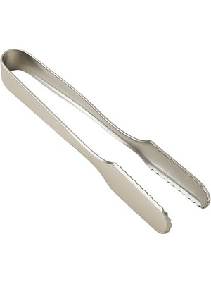 16 cm Çelik Buz Maşası, 18/10 Paslanmaz Çelik, Kalın, Dayanıklı, Ergonomik Tasarım