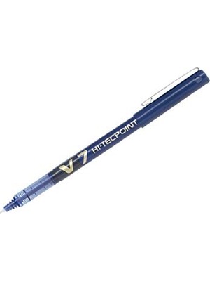 V7 Hi-Tecpoint Tükenmez Kalem (Iğne Uçlu, Sıvı Mürekkep), 12 Adet, Mavi