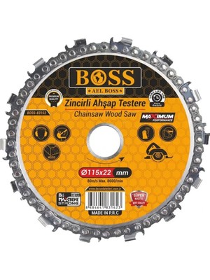 Boss Zincirli Ahşap Daire Testere