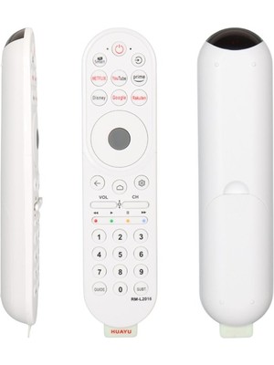 Huayu RM-L2016 Beyaz Netflix-Youtube-Disney+-Rakuten Tuşlu Universal LCD LED Tv Kumanda