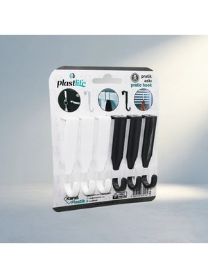 Aslanoğlu Store Pratik Tek Kollu Çok Amaçlı Plastik Askı 6'lı Set
