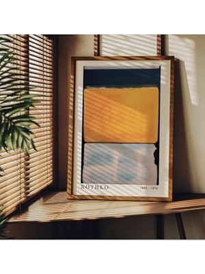 Rothko Çerçevesiz Poster, Modern Dekoratif Tablo, Rothko-4,21 x 30