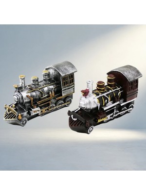 Aslanoğlu Store Vintage Tren Dekoratif Biblo 20X12X8CM Kumbara
