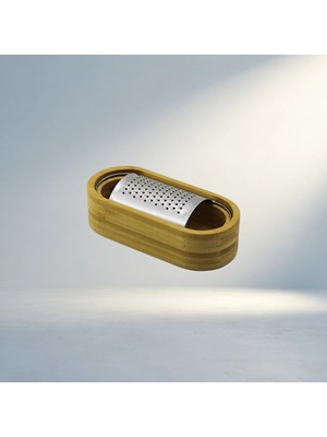 Aslanoğlu Store Yatay Oval Metal Bombeli Meyve Rendesi 7X15.5CM