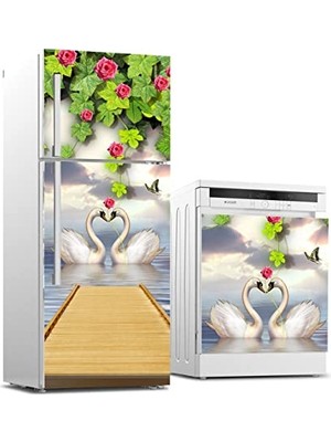 Buzdolabı ve Bulaşık Makinesi Beyaz Eşya Sticker Kaplama, Modern Gölet