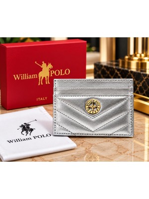 Williampolo Anka Hakiki Deri Unisex Kartlık-Ince Tasarım