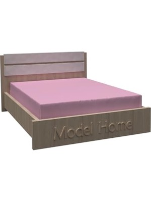 Ranforce Akfil Pembe Lastikli Çarşaf ve Yastık Kılıfı Seti Somon 120 x 200 120 x 200